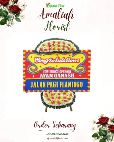 Bunga Papan Congratulation di Karanglo